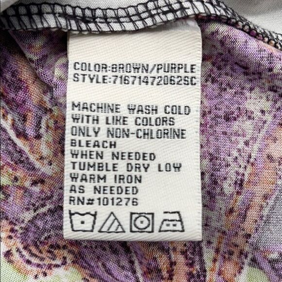 eci New York Multi-colored V-Neck Fit & Flare Dress SMALL - Picture 10 of 14